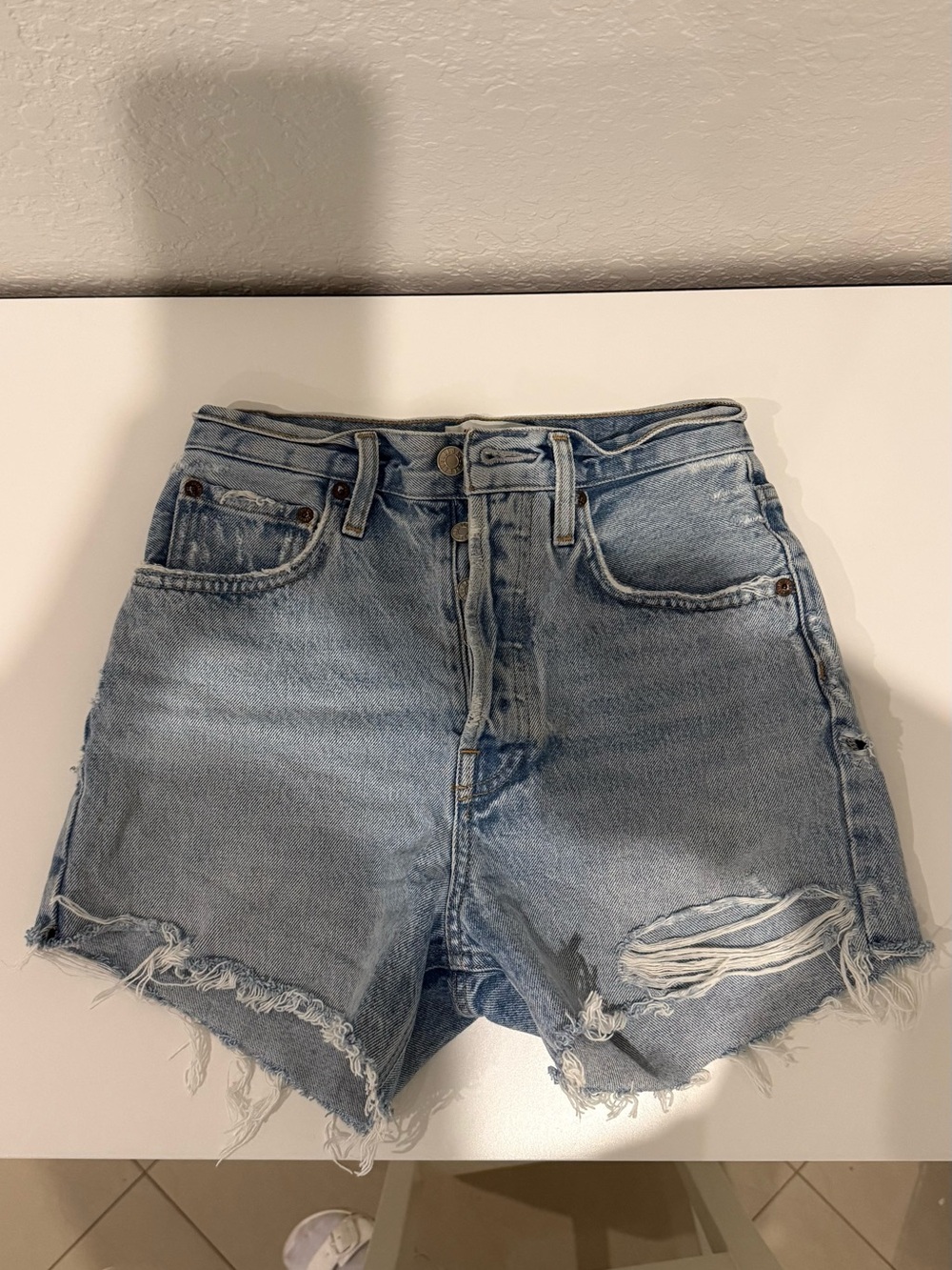 Agolde Riley Shorts in Groove